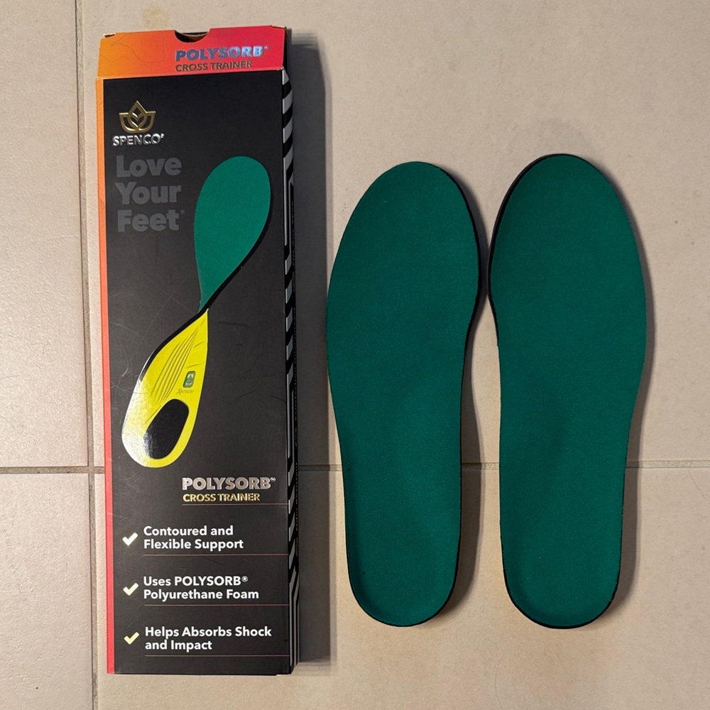 Spenco Polysorb Cross Trainer Insoles arch support